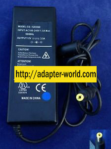 *NEW* COLEMAN 12VDC 3.5A USED -(+) 2x5.5x10mm ROUND BARREL ITE CS-1203500 AC ADAPTER POWER SUPPLY - Click Image to Close